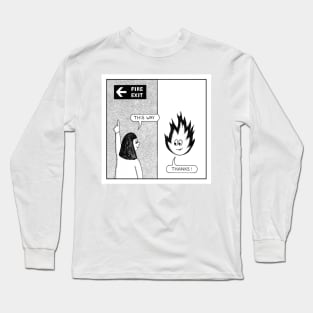 Fire Exit Long Sleeve T-Shirt